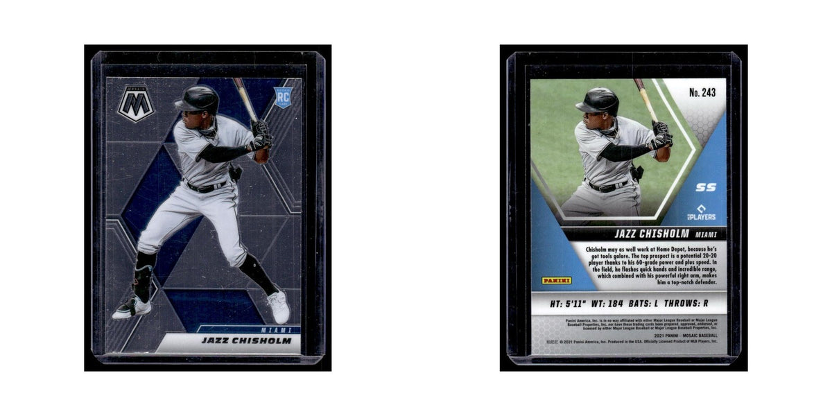 Jazz Chisholm Rookie 2021 Panini Mosaic #243 Miami Marlins Baseball Card NM