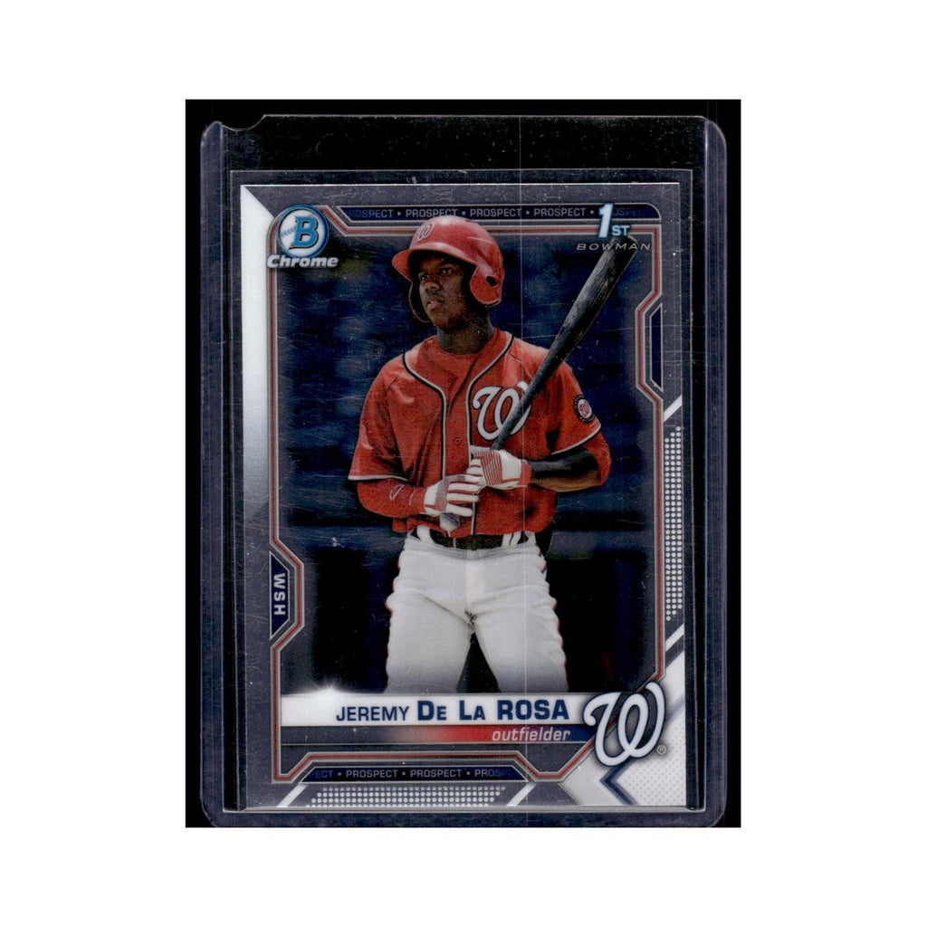 Jeremy De La Rosa 2021 Bowman Chrome Prospects #BCP-25 Washington Nationals NM