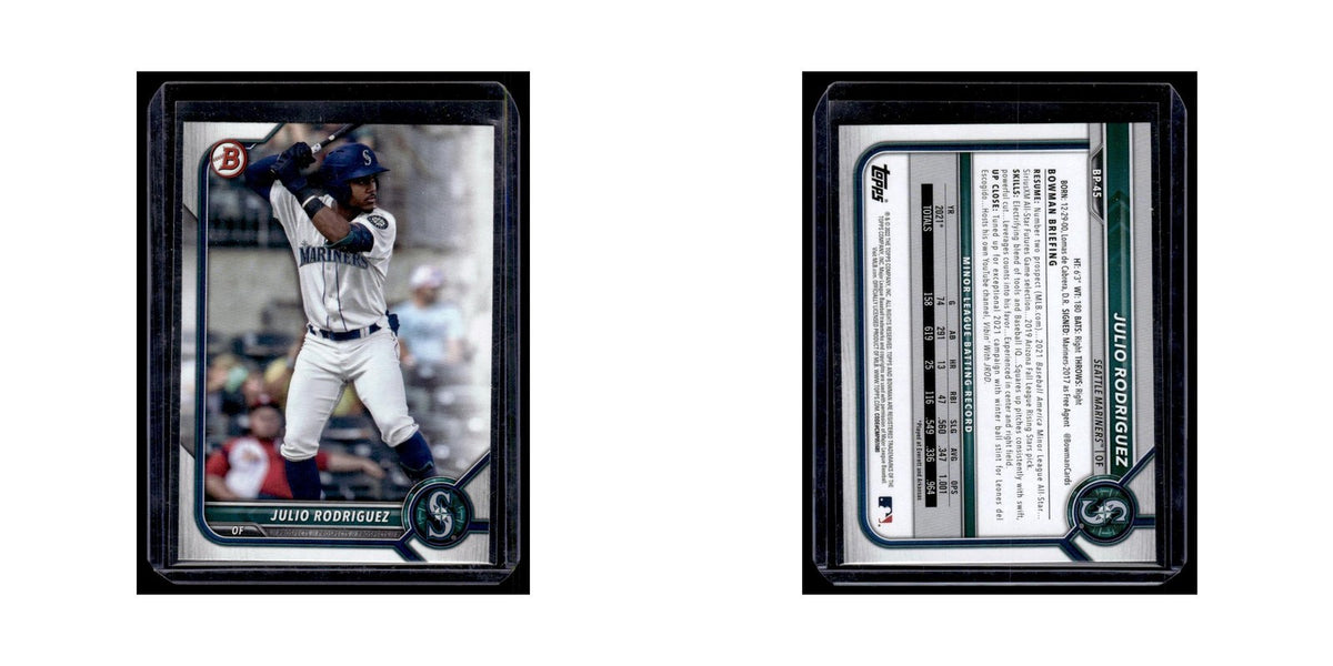Julio Rodriguez 2022 Bowman Prospects #BP-45 Seattle Mariners Baseball Card NM