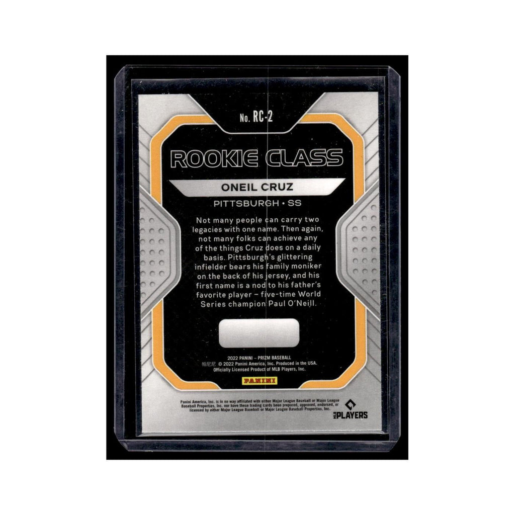 Oneil Cruz 2022 Panini Prizm Rookie Class #RC-2 Pittsburgh Pirates NM