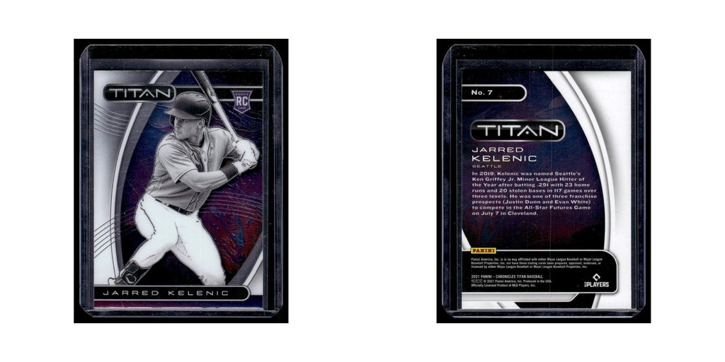 Jarred Kelenic Rookie 2021 Panini Chronicles Titan #7 Seattle Mariners NM