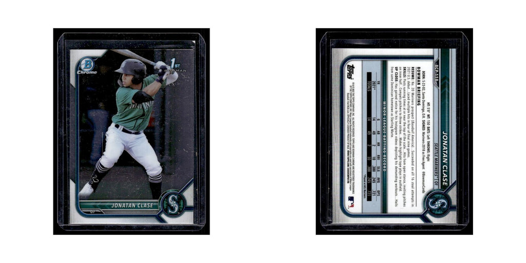 Jonatan Clase 2022 Bowman Chrome #BCP-118 Seattle Mariners Baseball Card NM