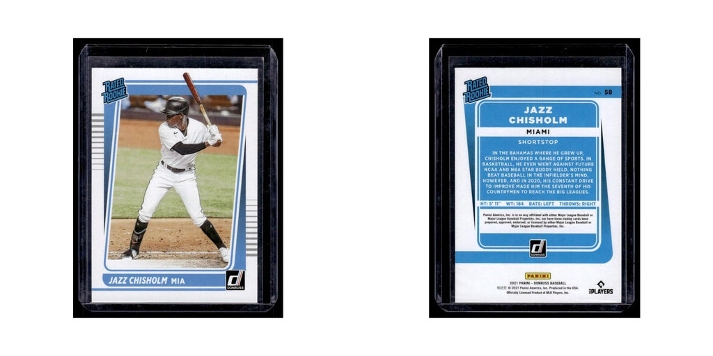 Jazz Chisholm Rookie 2021 Donruss Rated Rookie #58 Miami Marlins NM
