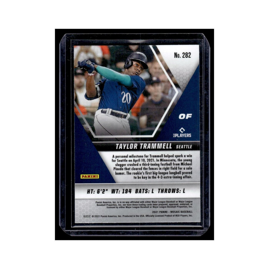 Taylor Trammell Rookie 2021 Panini Mosaic #282 Seattle Mariners Baseball Card NM