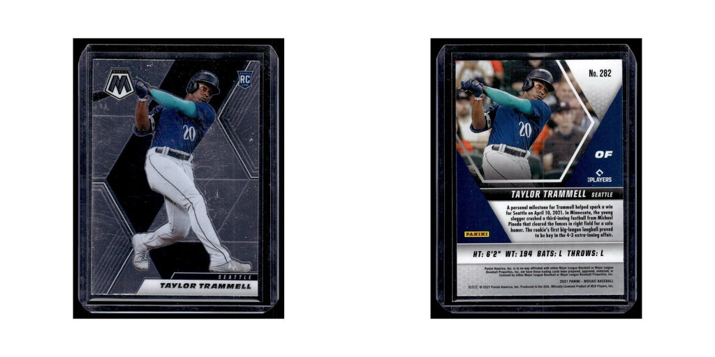 Taylor Trammell Rookie 2021 Panini Mosaic #282 Seattle Mariners Baseball Card NM