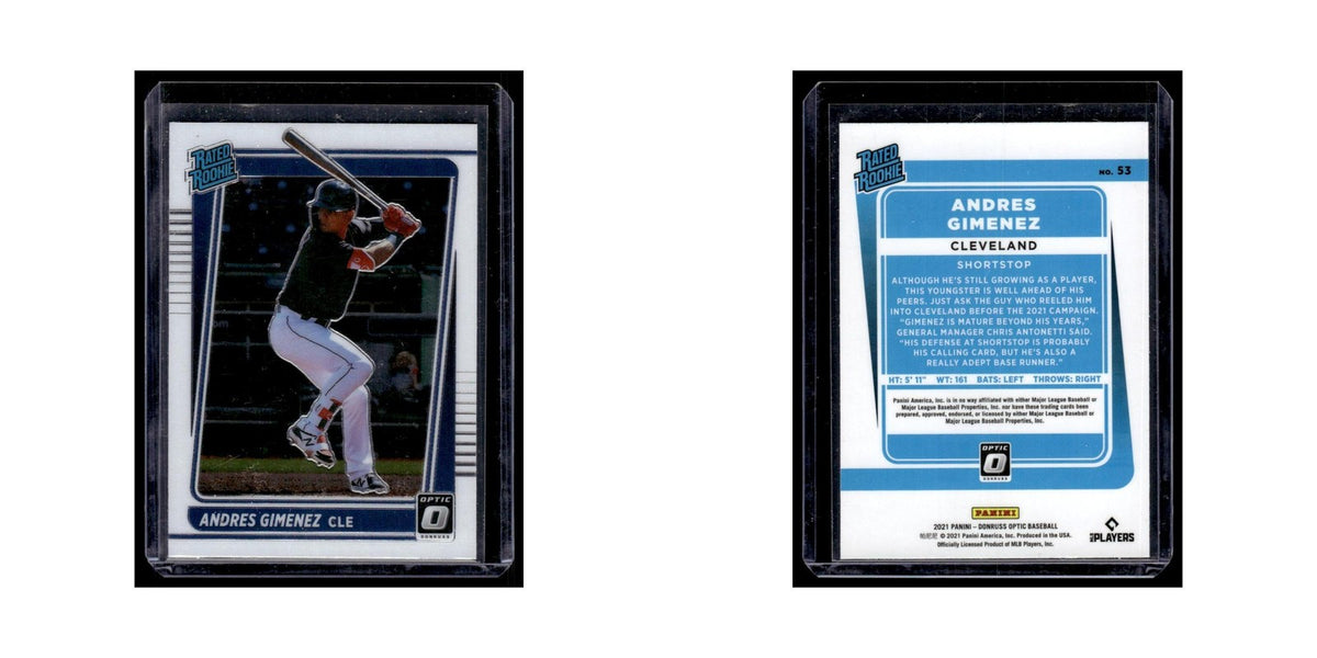 Andres Gimenez 2021 Donruss Optic Rated Rookie #53 Cleveland Indians NM