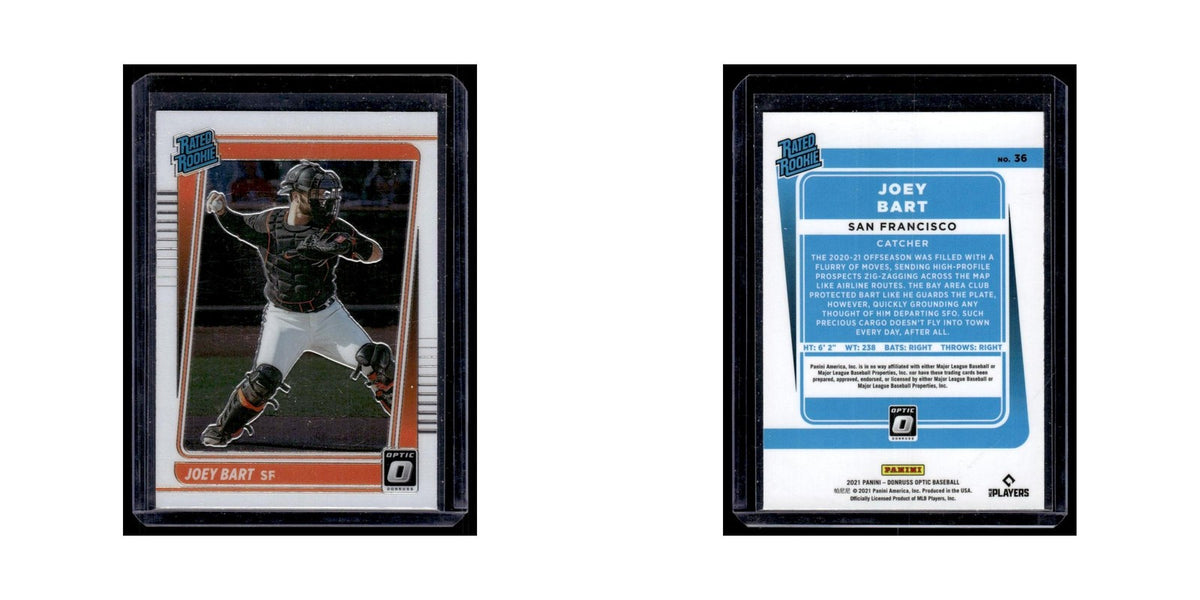 Joey Bart 2021 Donruss Optic Rated Rookie #36 San Francisco Giants NM