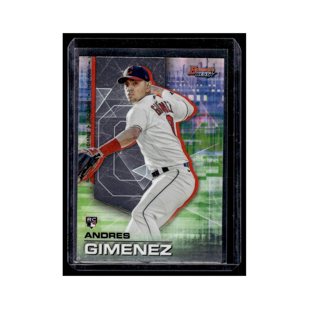Andres Gimenez Rookie 2021 Bowman's Best #81 Cleveland Indians Baseball Card NM