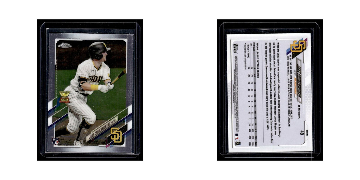 Jake Cronenworth Rookie 2021 Topps Chrome #49 San Diego Padres Baseball Card NM