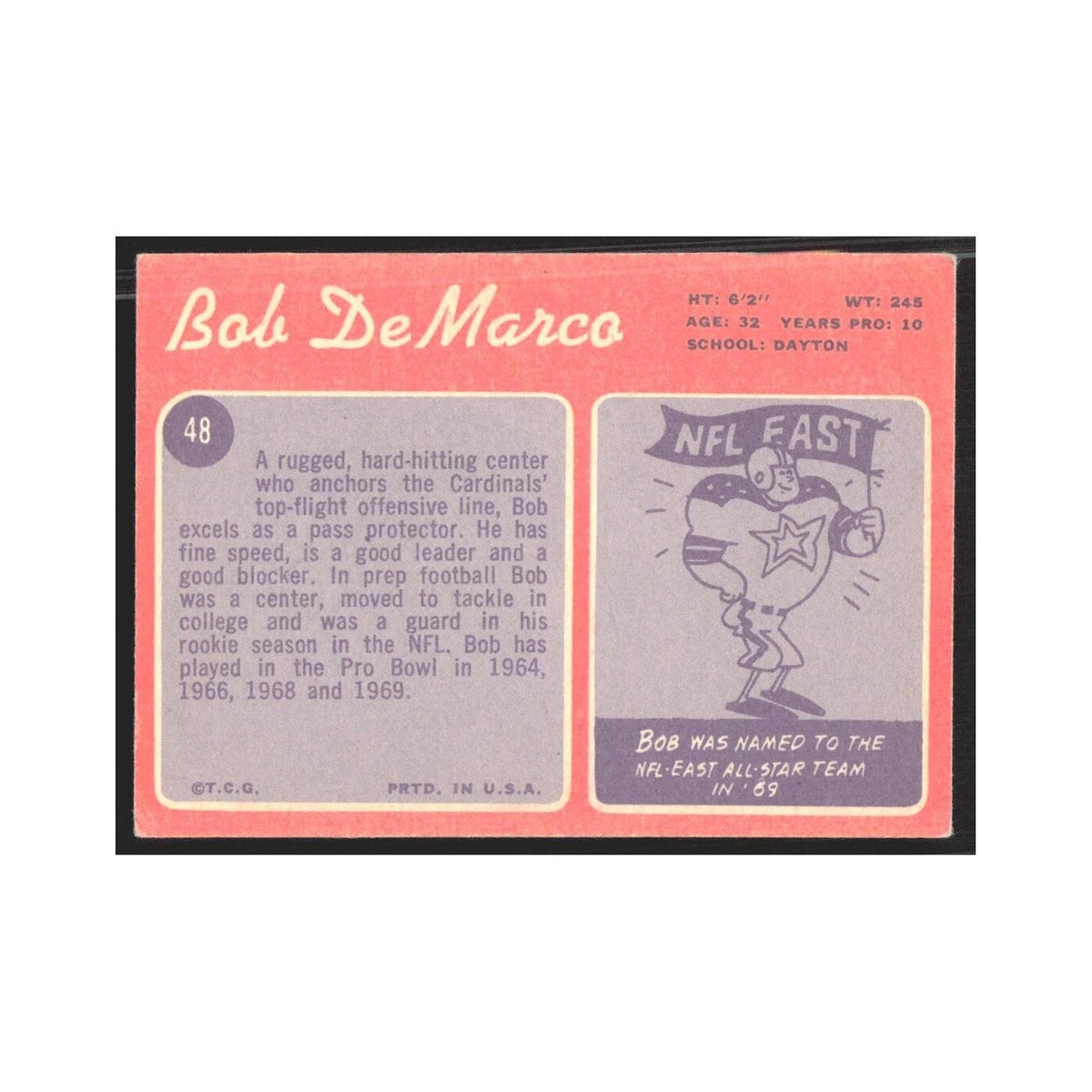 1970 Topps Bob DeMarco Cardinals #48