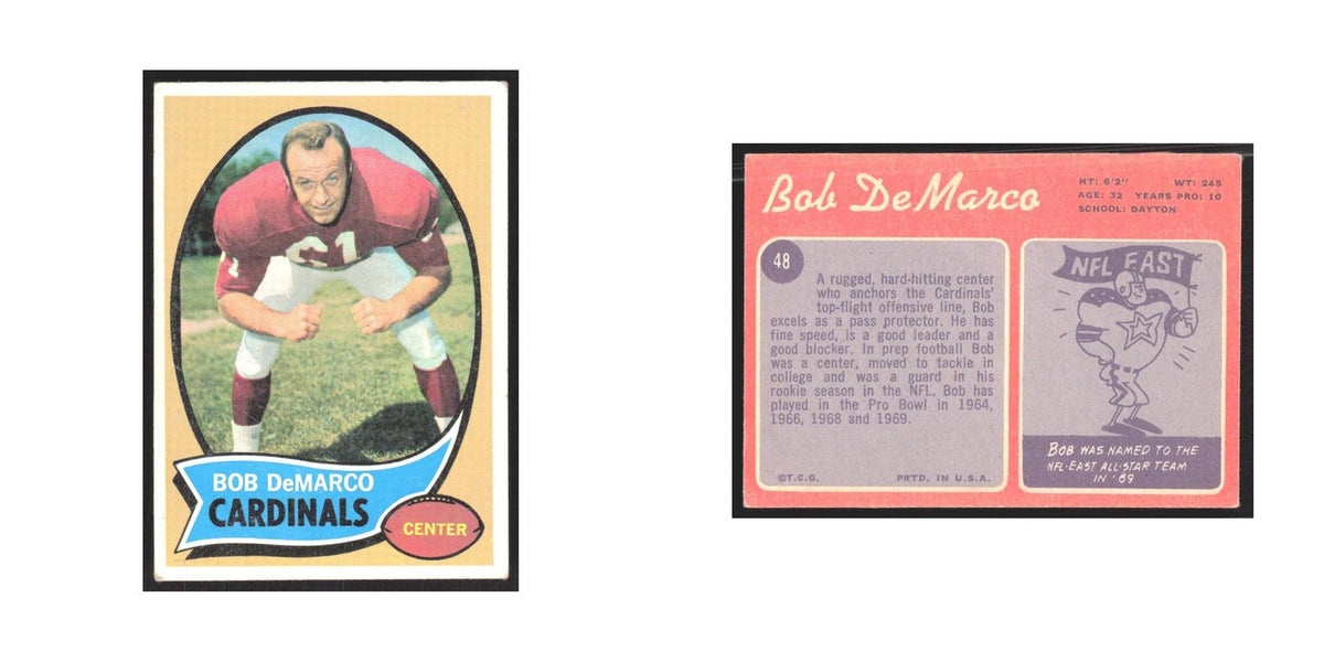 1970 Topps Bob DeMarco Cardinals #48