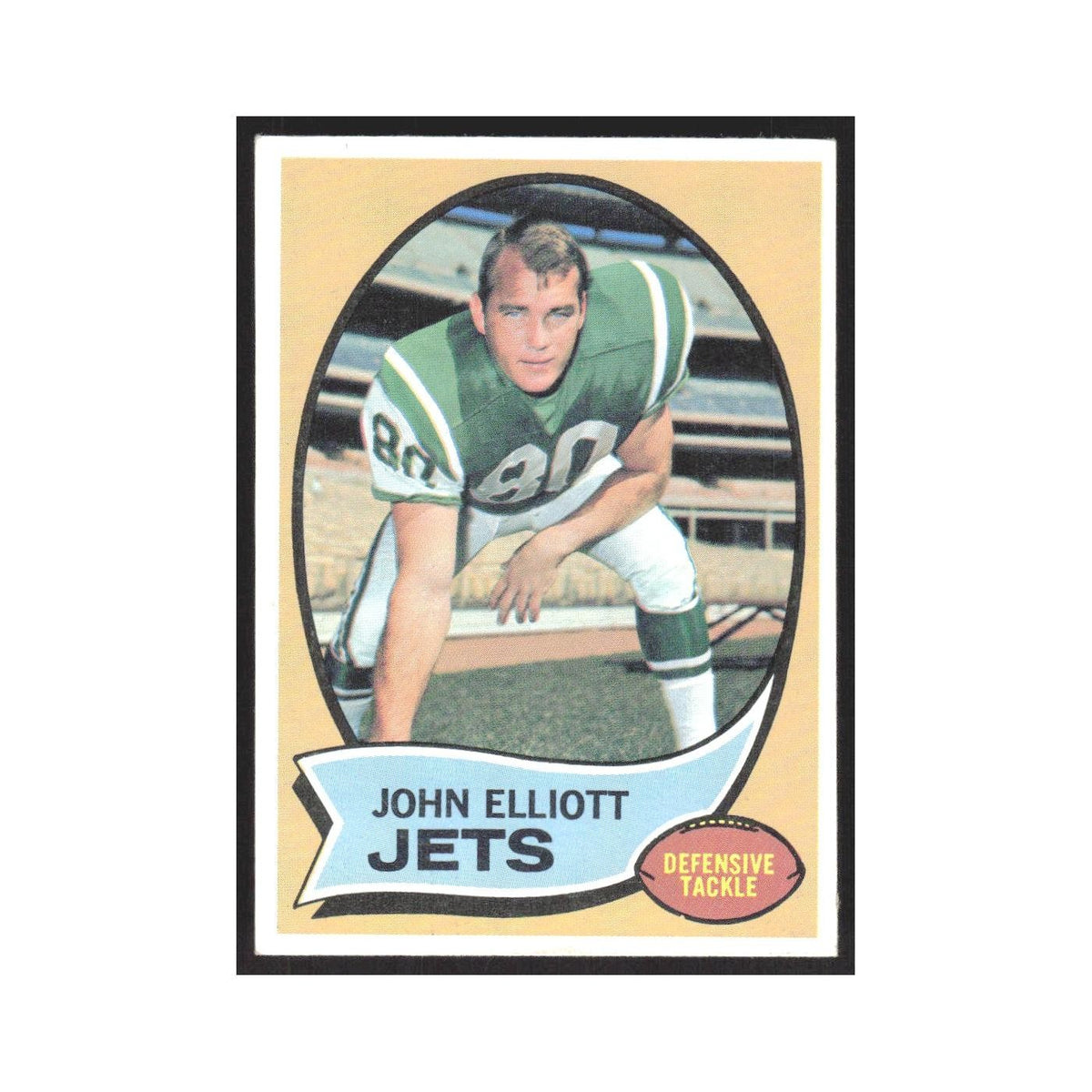 1970 Topps John Elliott Jets #54