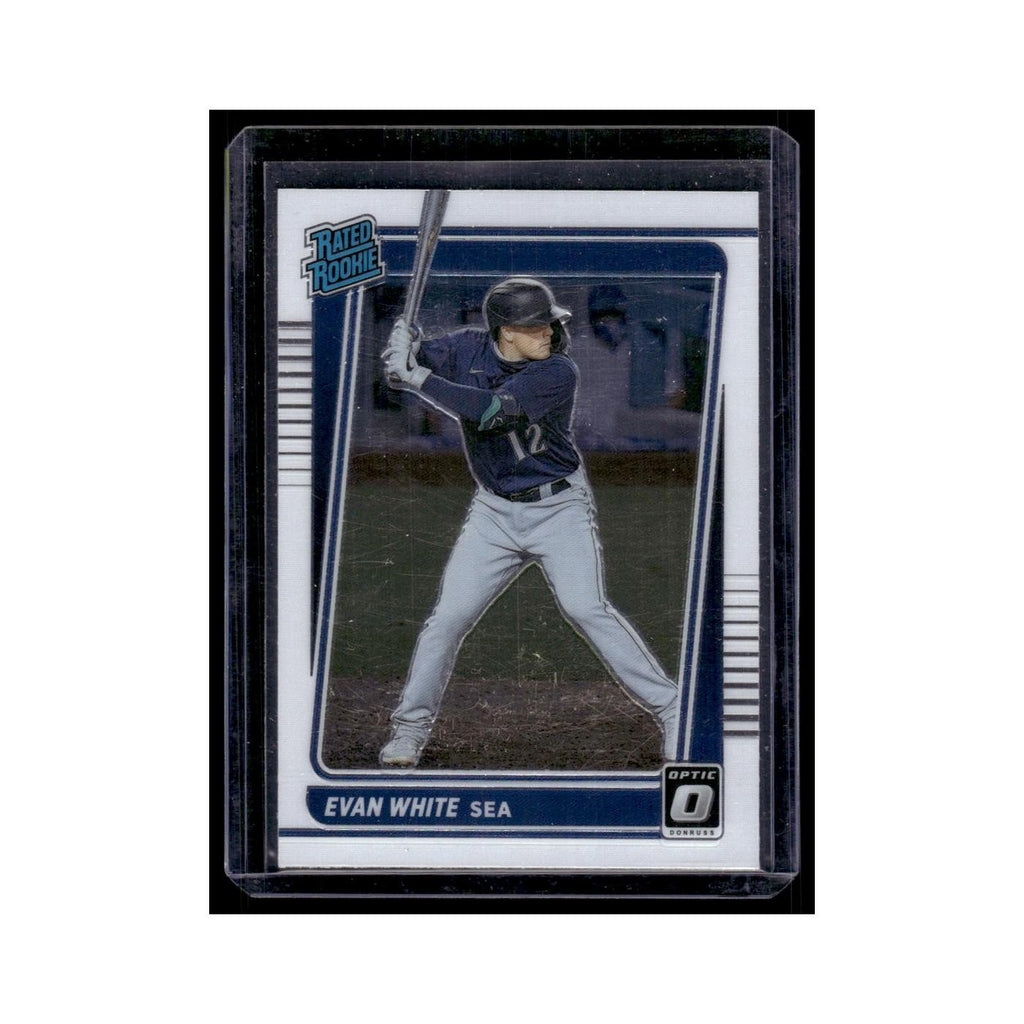 Evan White 2021 Donruss Optic Rated Rookie #60 Seattle Mariners Baseball Card NM