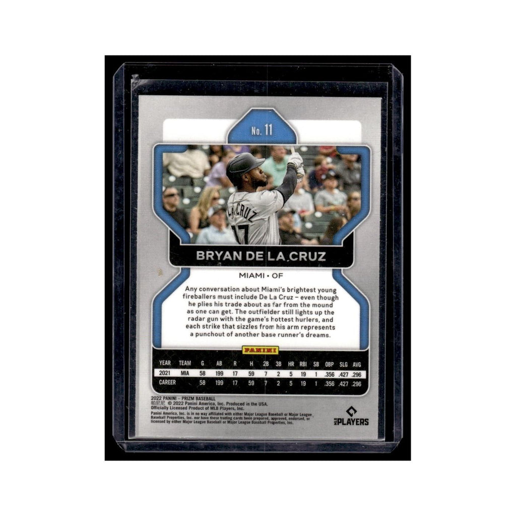 Bryan De La Cruz Rookie 2022 Panini Prizm #11 Miami Marlins Baseball Card NM