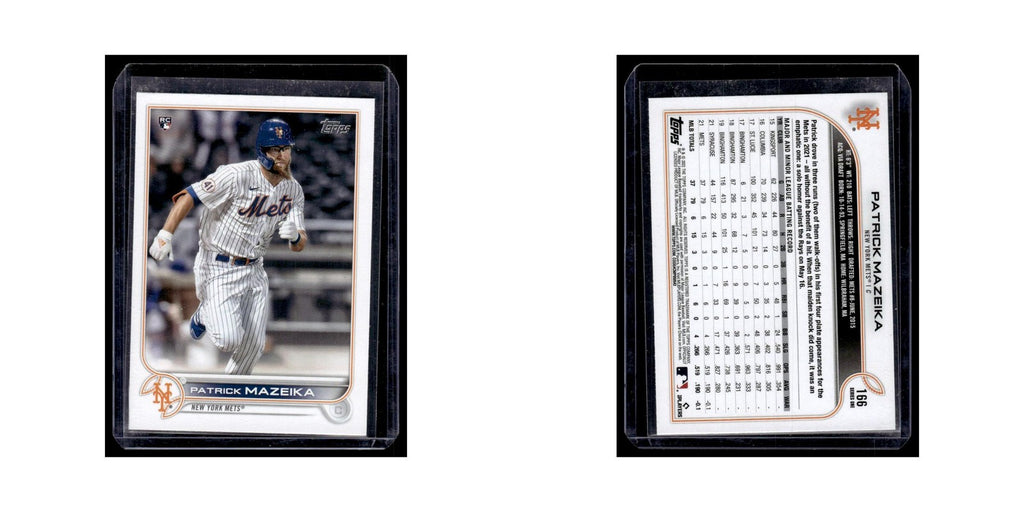 Patrick Mazeika Rookie 2022 Topps #166 New York Mets Baseball Card NM