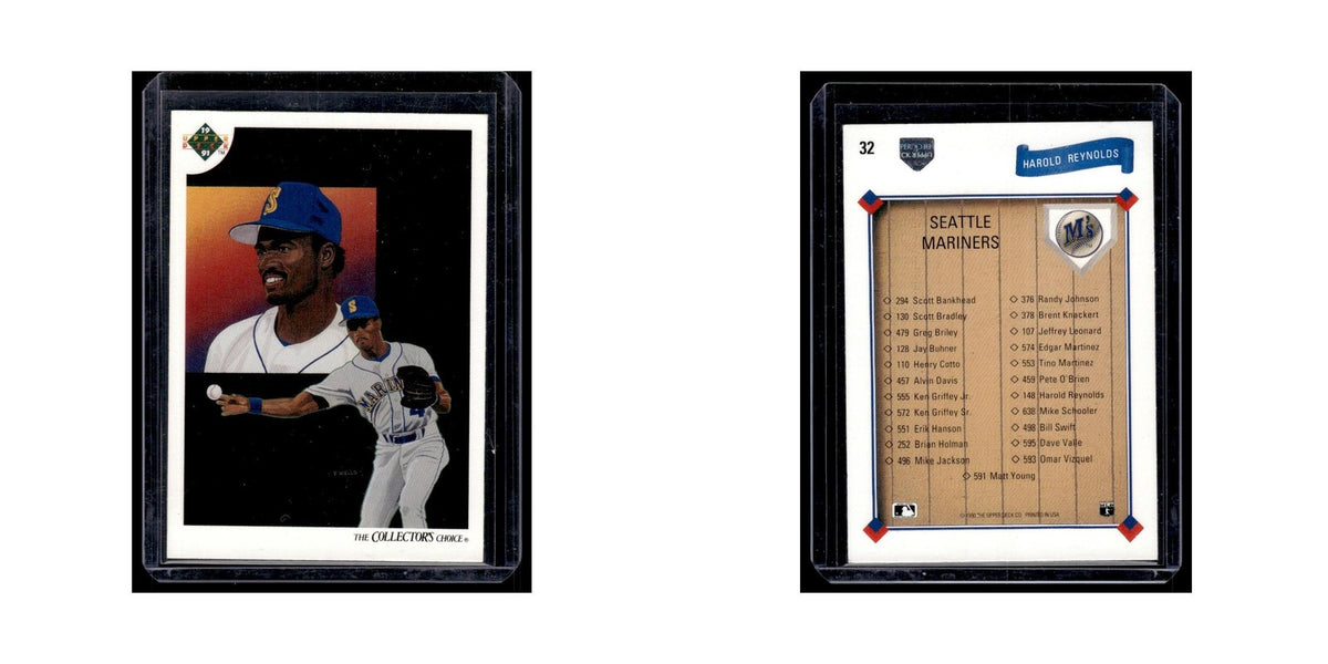 Harold Reynolds 1991 Upper Deck #32 Seattle Mariners Baseball Card NM