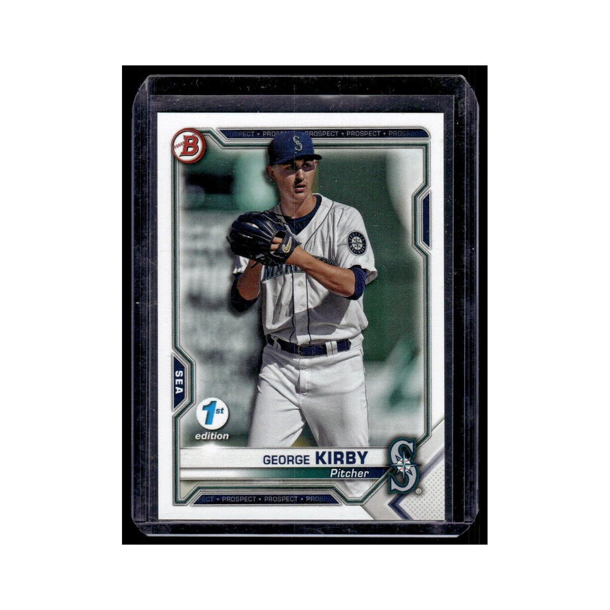George Kirby 2021 Bowman 1st Edition #BFE-117 Seattle Mariners Baseball Card NM