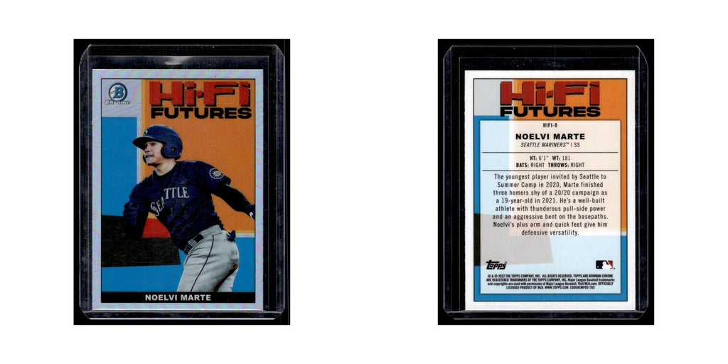 Noelvi Marte 2022 Bowman Chrome Hi-Fi Futures #HIFI-9 Seattle Mariners NM