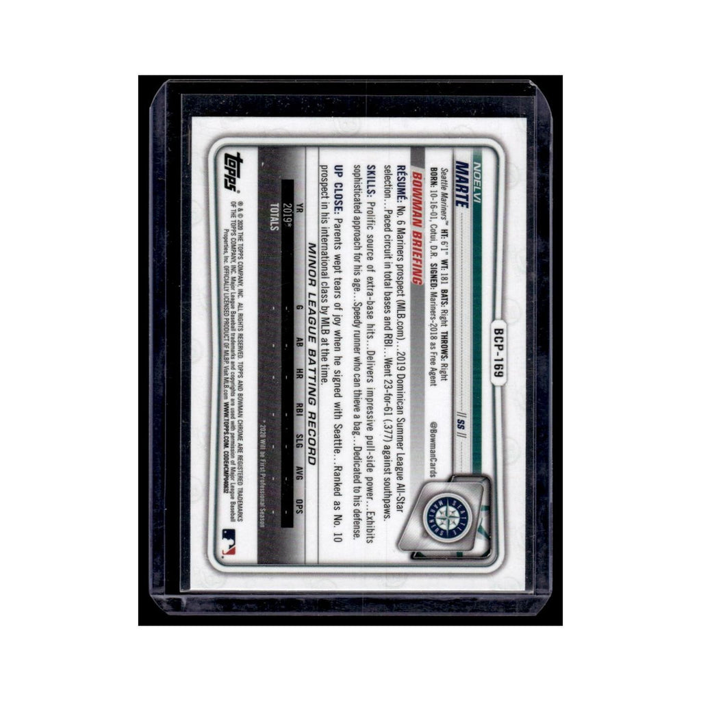Noelvi Marte 2020 Bowman Chrome Prospects #BCP-169 Seattle Mariners NM