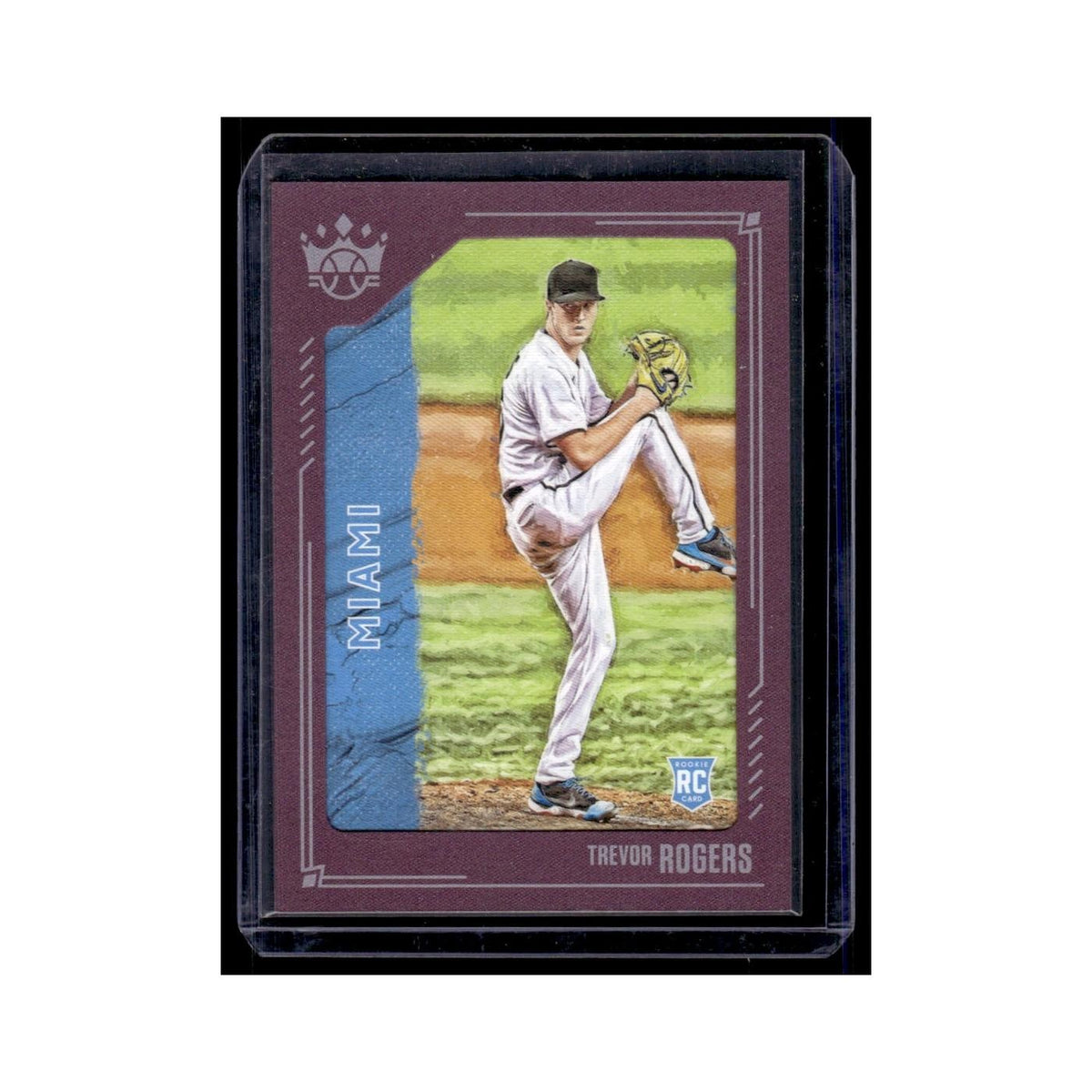 Trevor Rogers Rookie 2021 Panini Diamond Kings #140 Miami Marlins NM