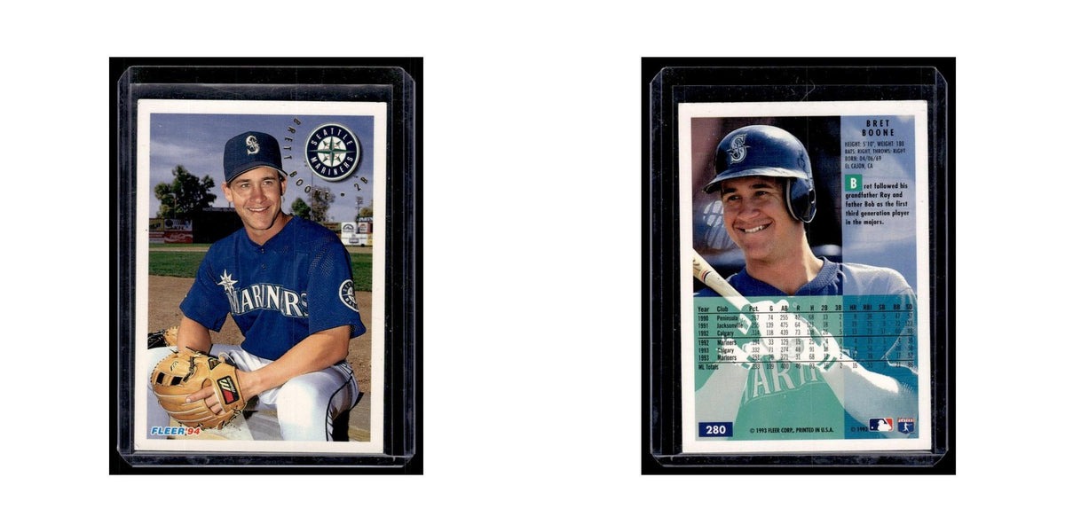 Bret Boone 1994 Fleer #280 Seattle Mariners Baseball Card NM