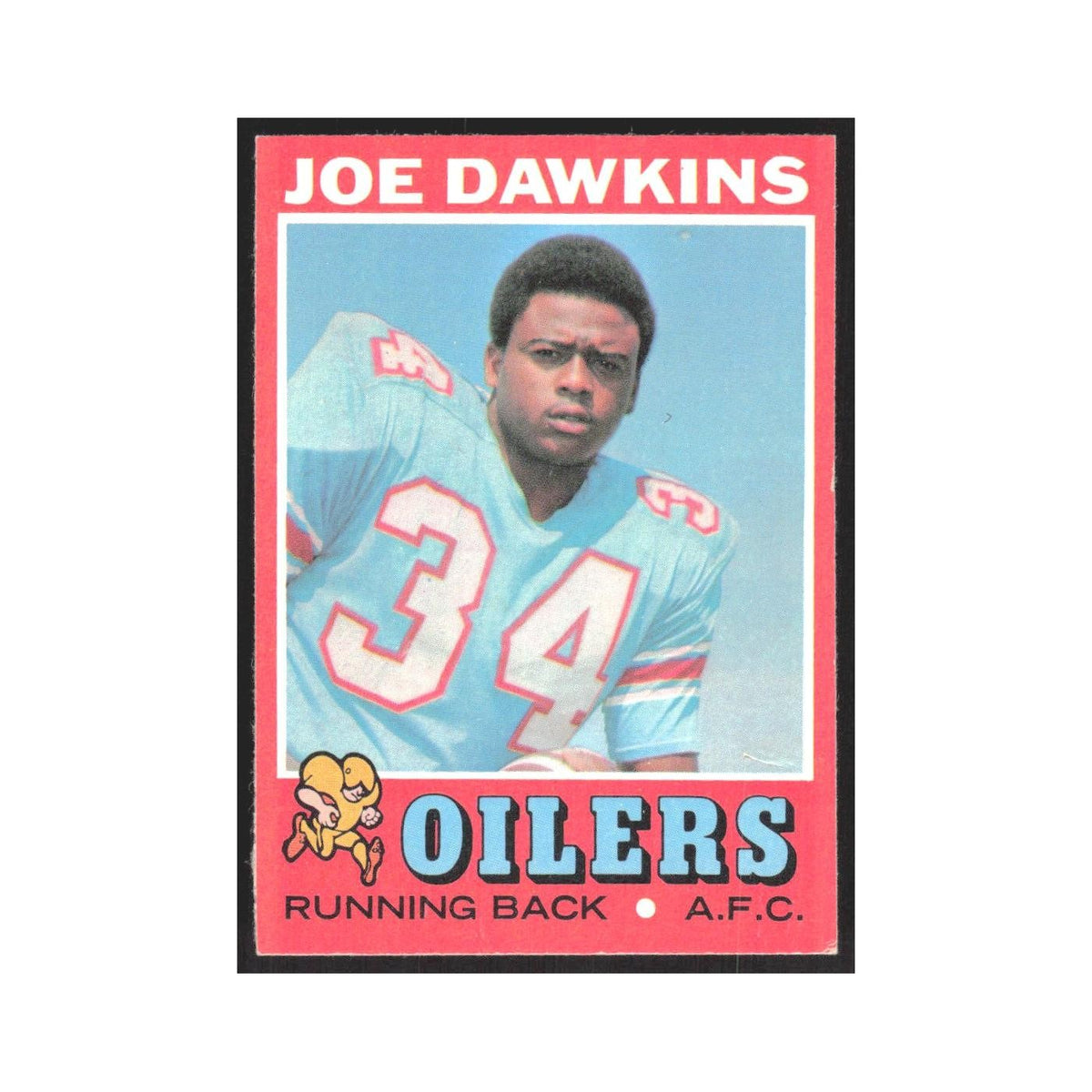 1971 Topps Joe Dawkins Houston Oilers #141