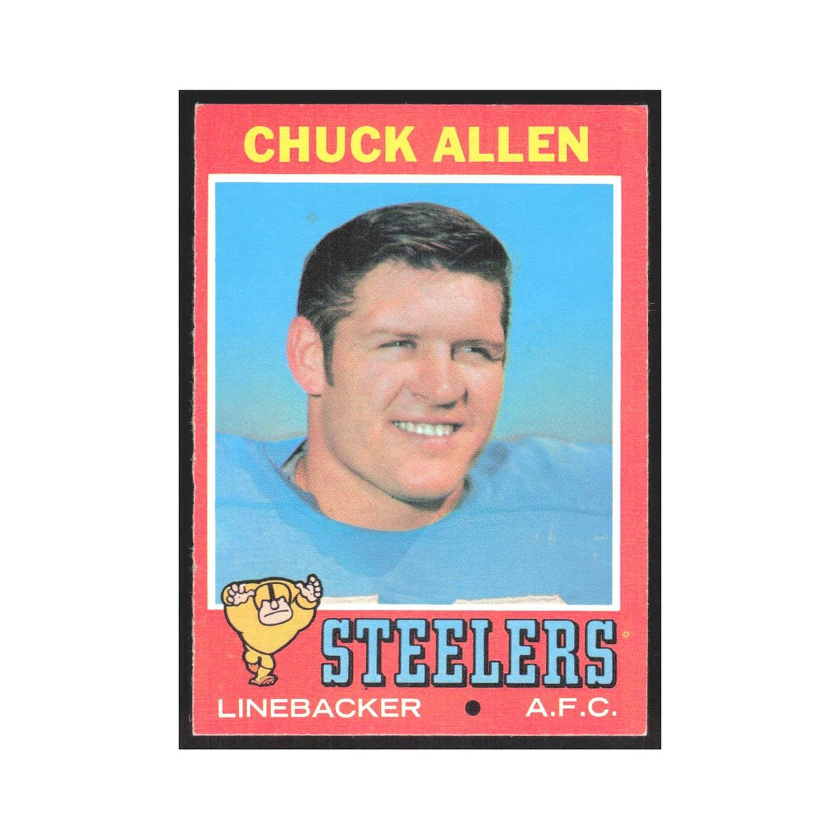 1971 Topps Chuck Allen Steelers #6