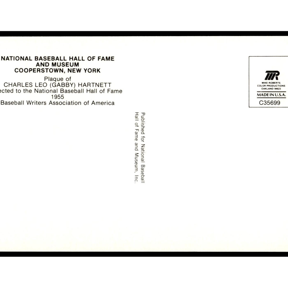 Charles Leo Hartnett 1993 #nan EX