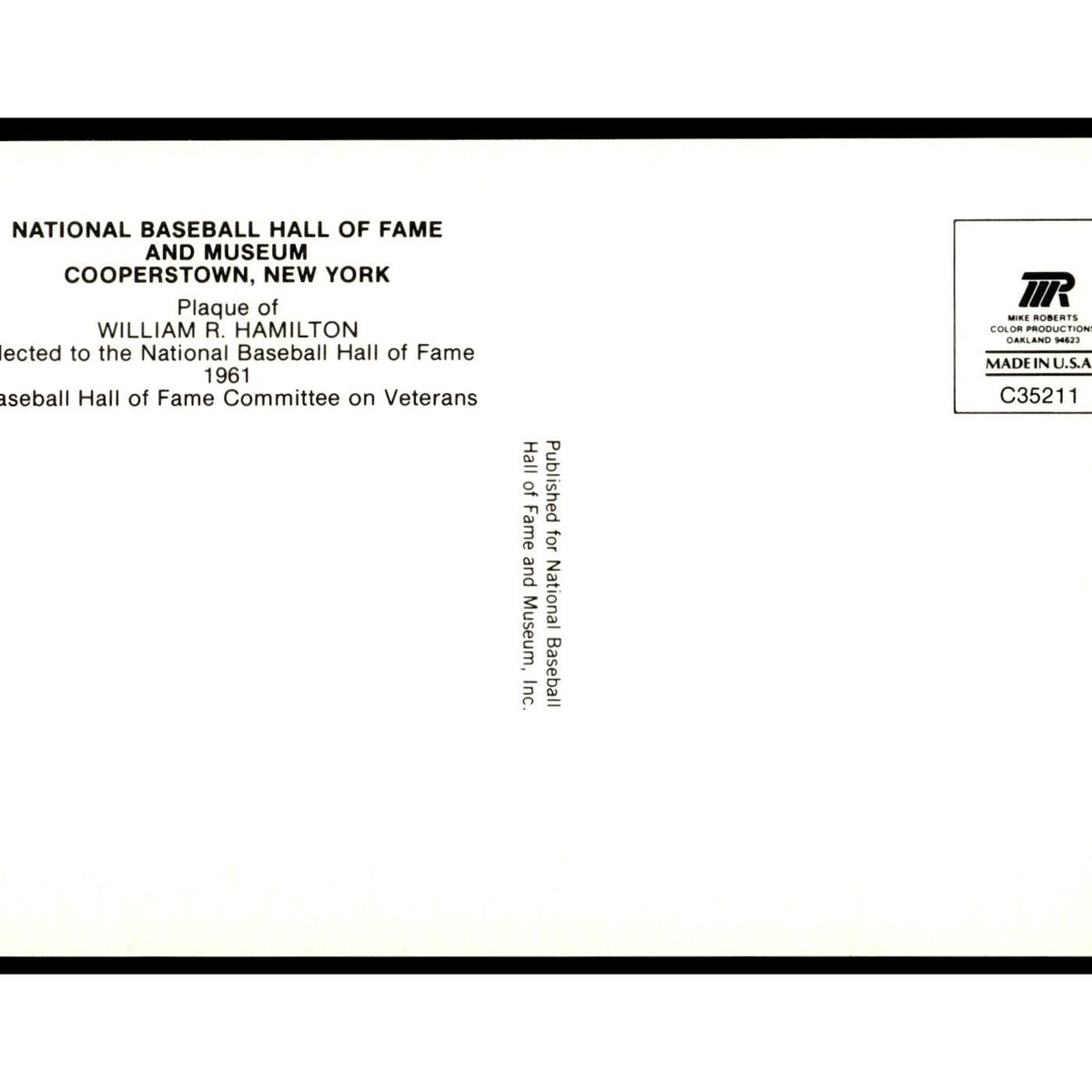 William R. Hamilton 1993 #nan EX