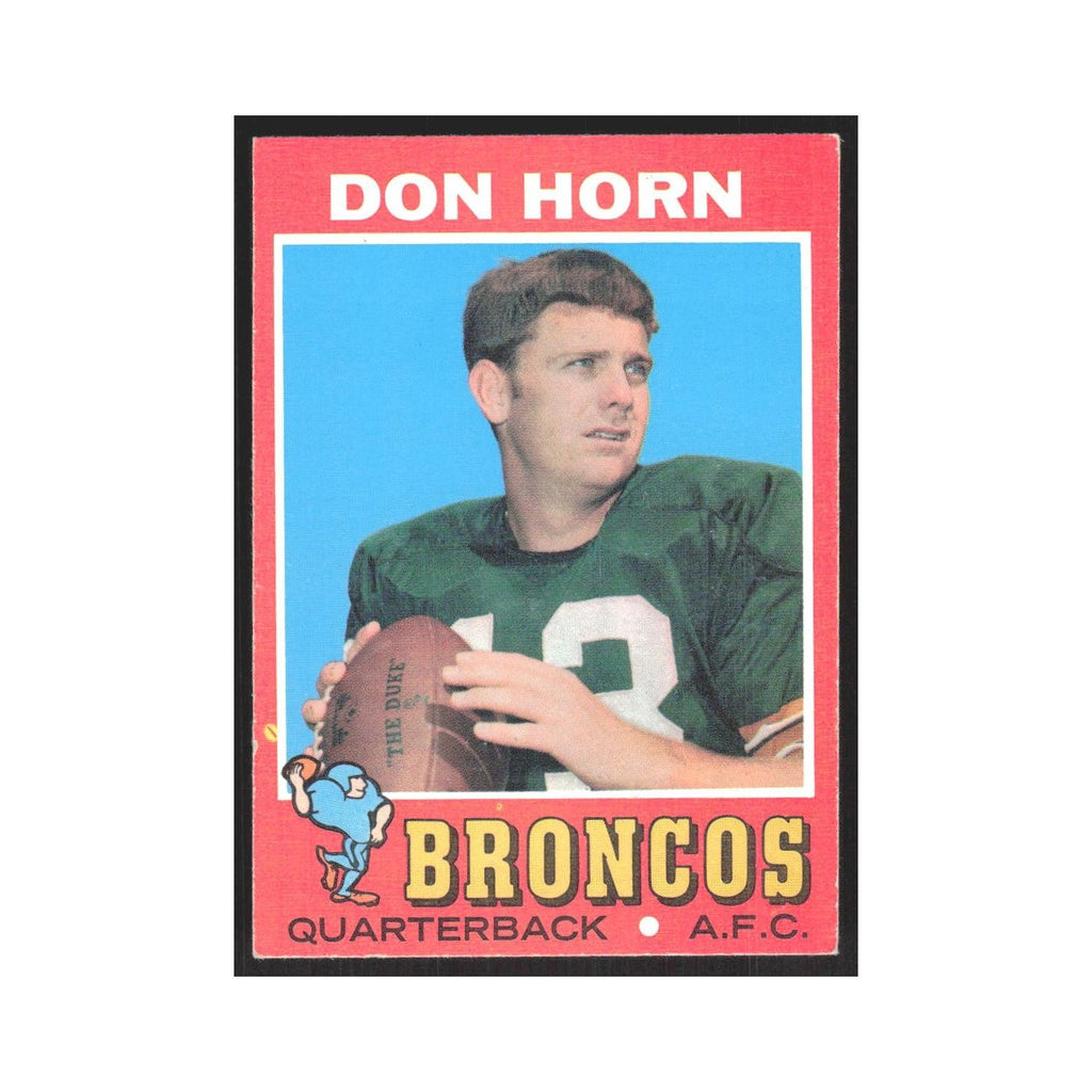 1971 Topps Don Horn Broncos #59