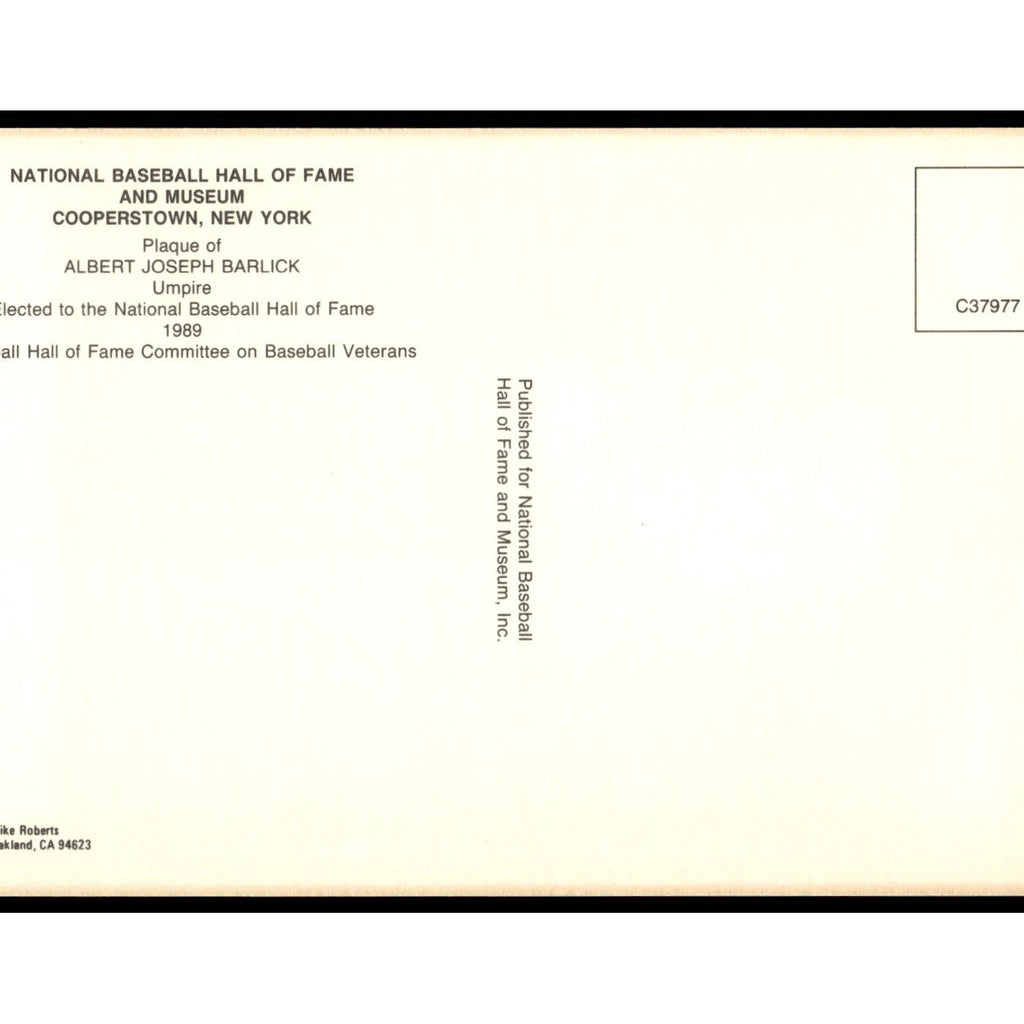 Albert Joseph Barlick 1993 #nan EX
