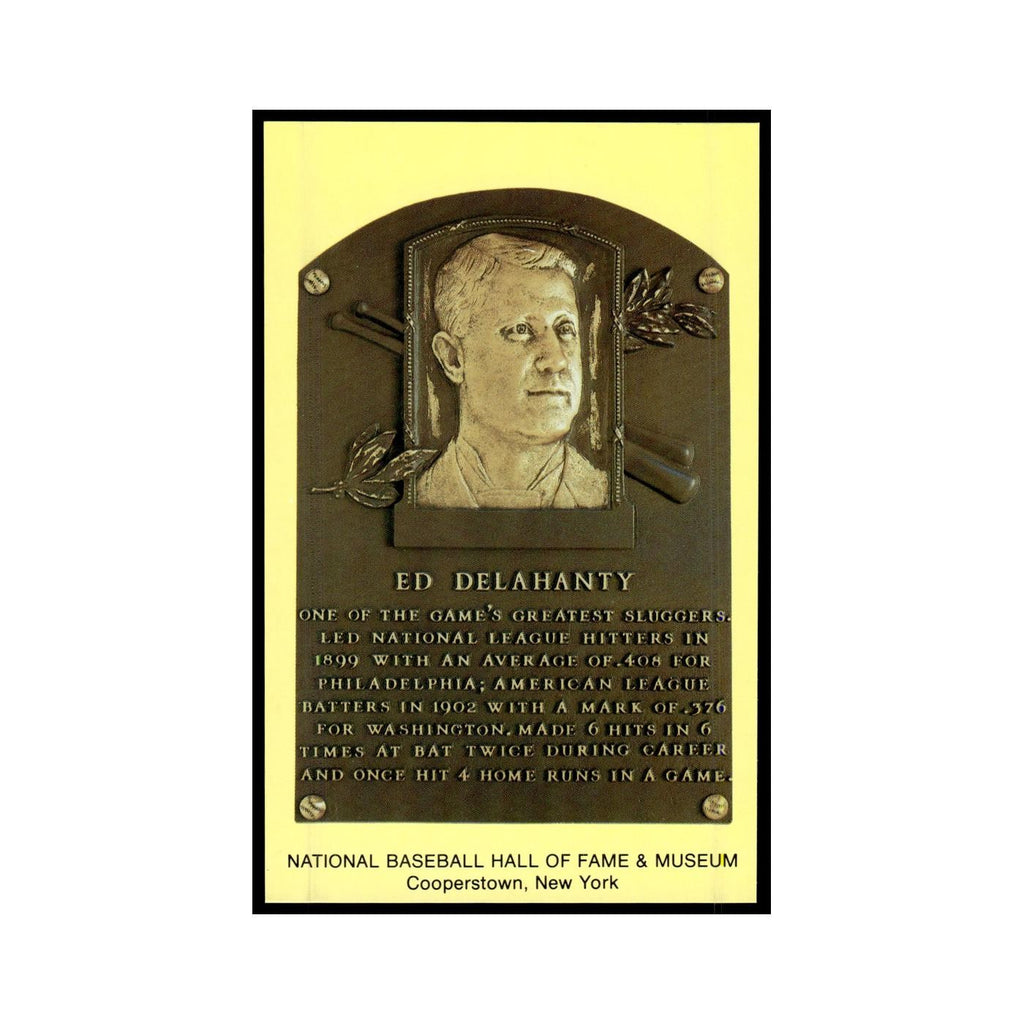 Edward Ed Delahanty 1993 National Baseball Hall of Fame Plaque Postcards #nan EX