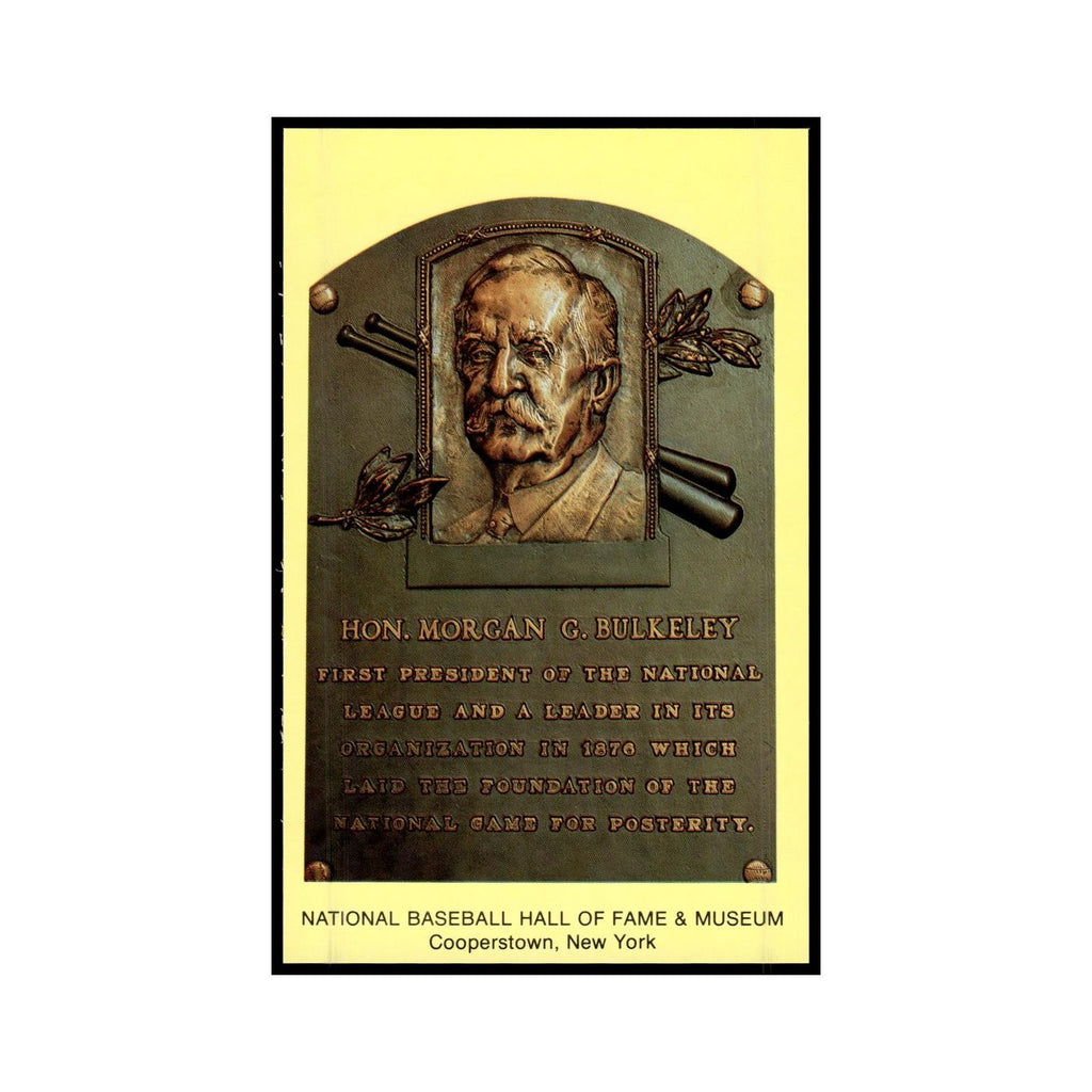 Morgan G. Bulkeley 1993 National Baseball Hall of Fame Plaque Postcards #nan EX