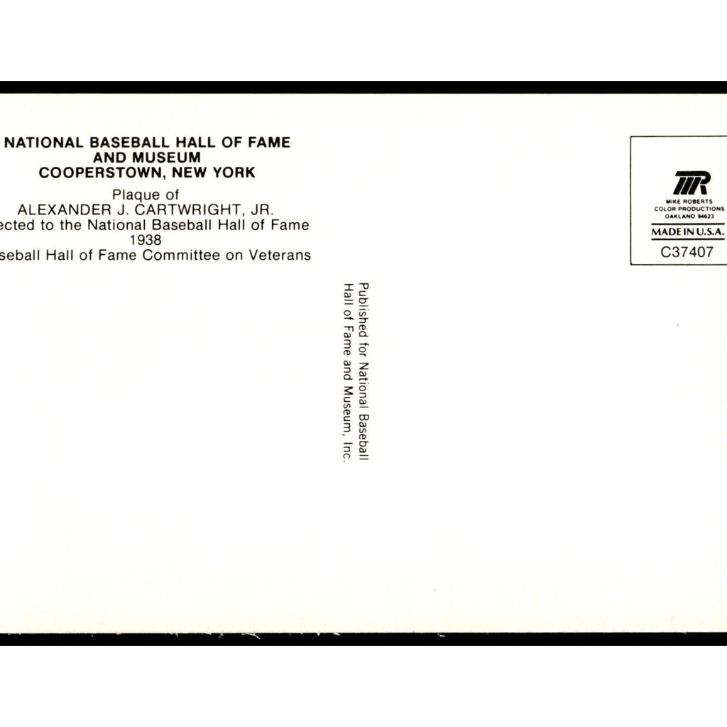 Alexander J. Cartwright 1993 #nan EX