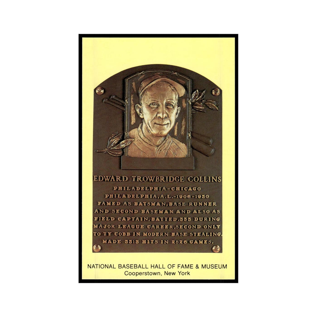Edward T. Collins 1993 National Baseball Hall of Fame Plaque Postcards #nan EX