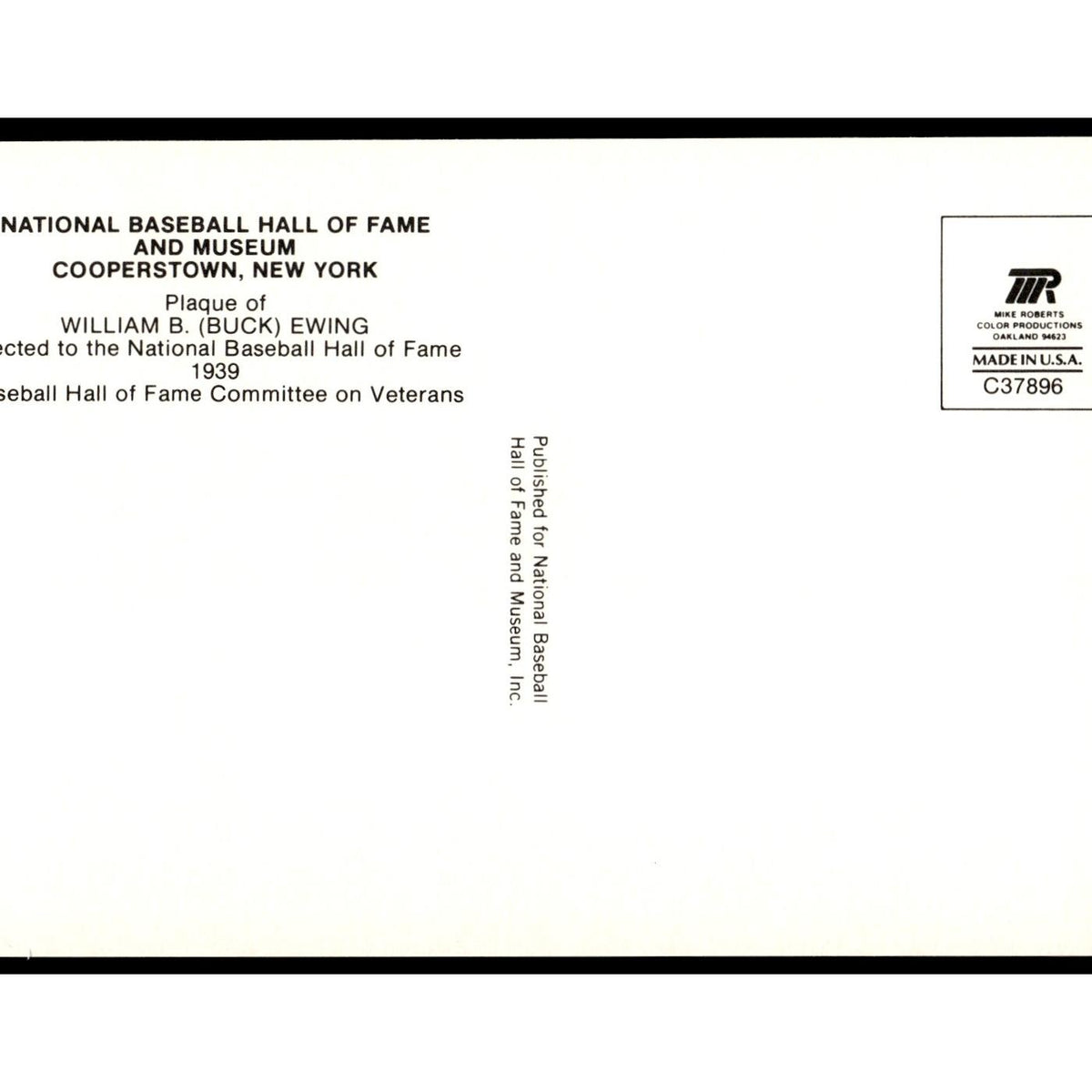 William B. Buck Ewing 1993 #nan EX