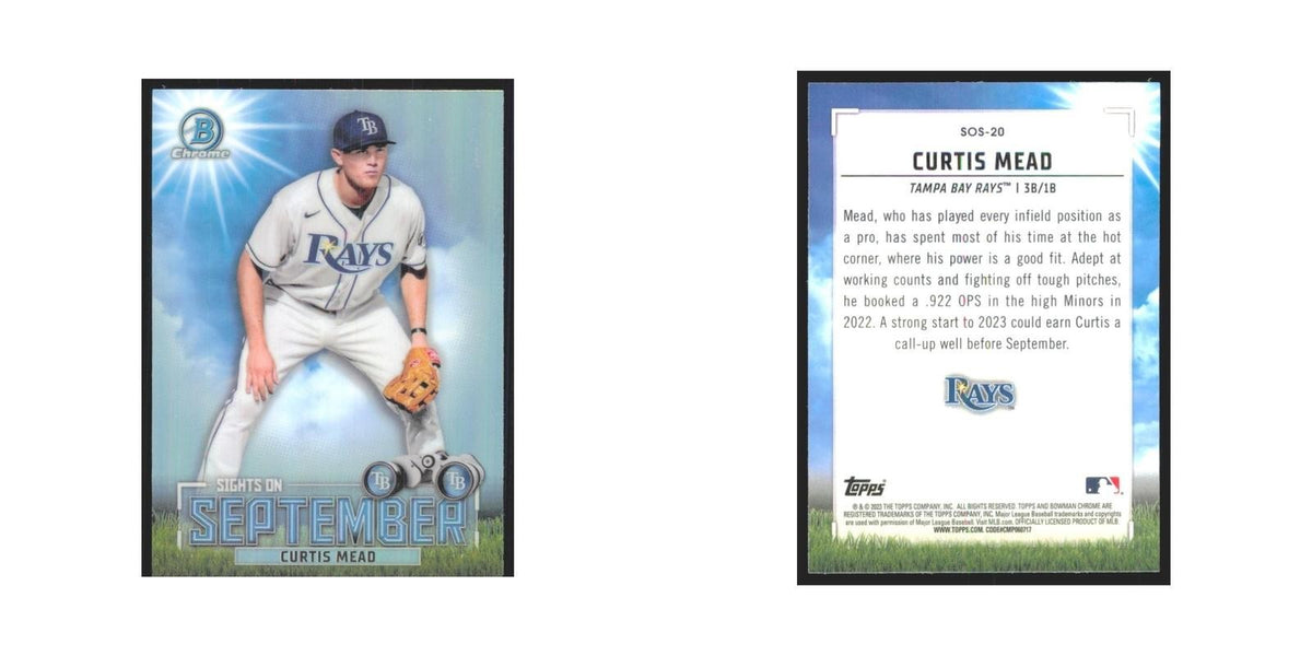 2023 Bowman Chrome Curtis Mead Rays #SOS-20