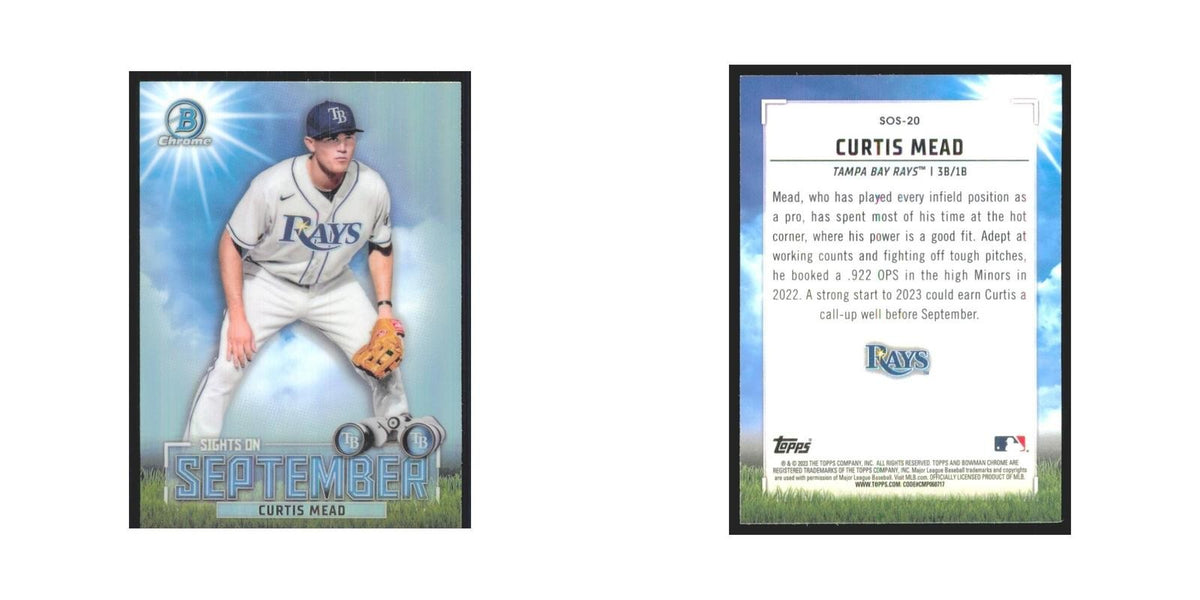 2023 Bowman Chrome Curtis Mead Rays #SOS-20