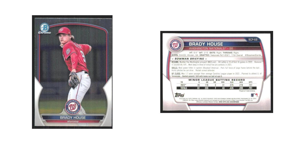 2023 Bowman Chrome Brady House Nationals #BCP-68