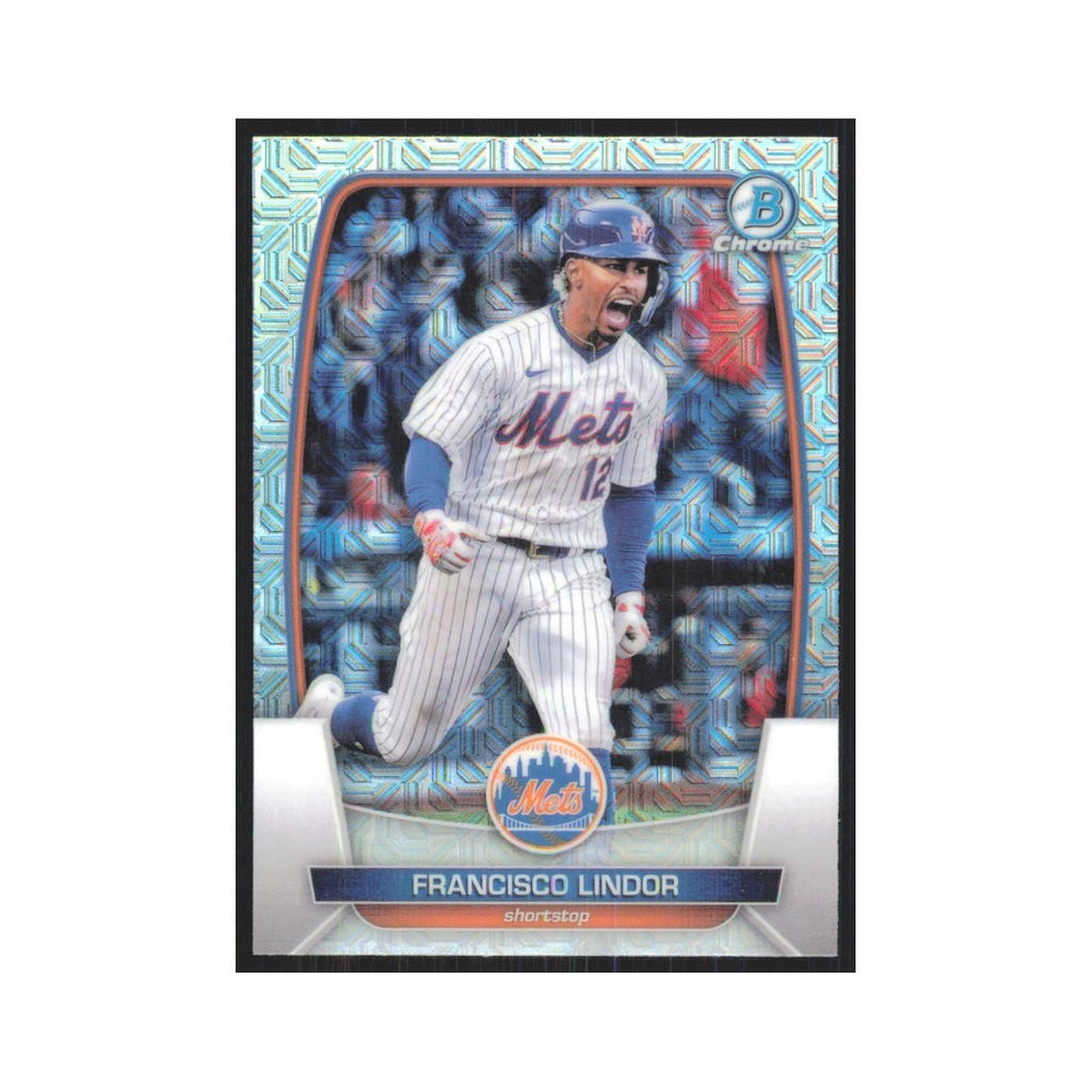 2023 Bowman Chrome Moto Francisco Lindor Mets #81