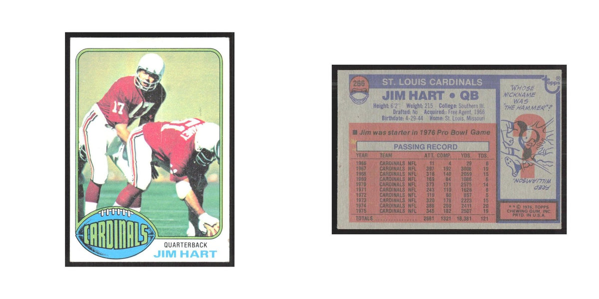 1976 Topps Jim Hart Cardinals #266