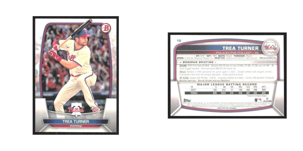 2023 Bowman Trea Turner Phillies #10
