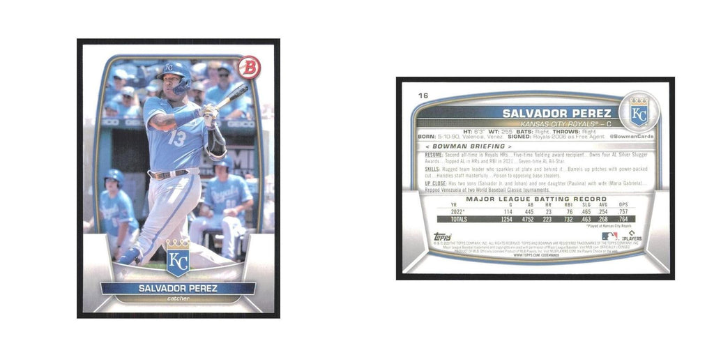 2023 Bowman Salvador Perez Royals #16