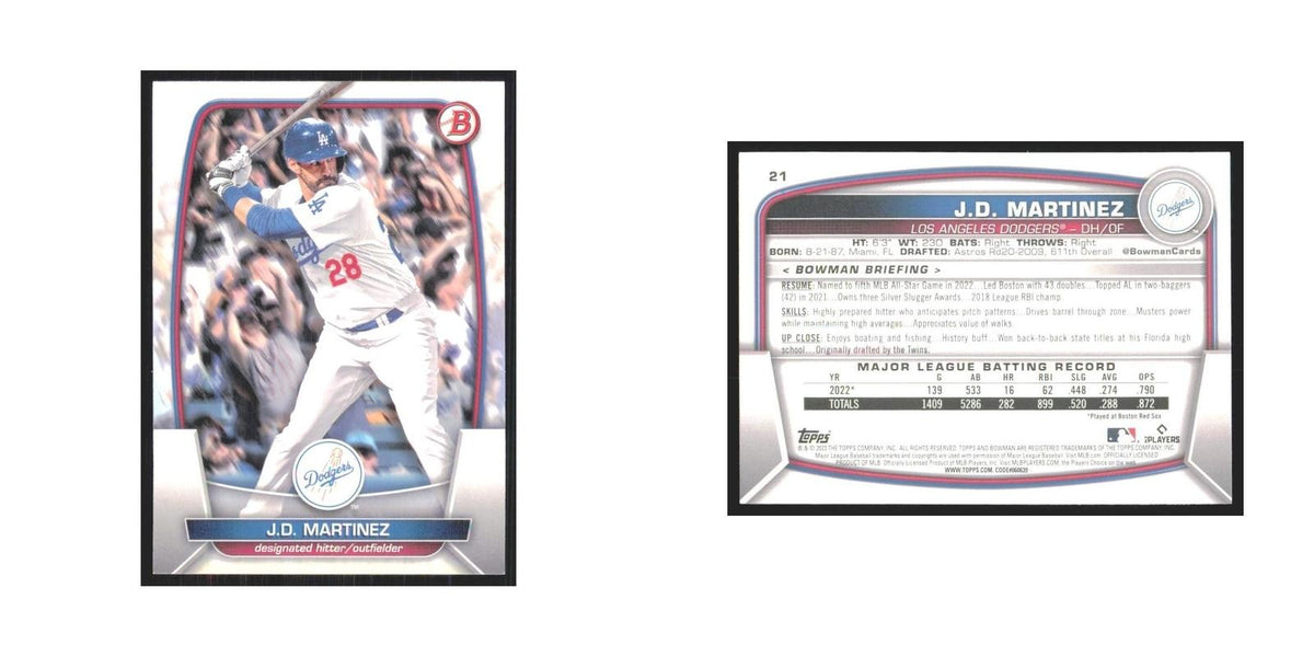 2023 Bowman J.D. Martinez Dodgers #21