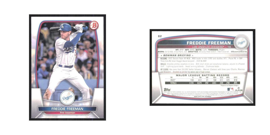 2023 Bowman Freddie Freeman Dodgers #82