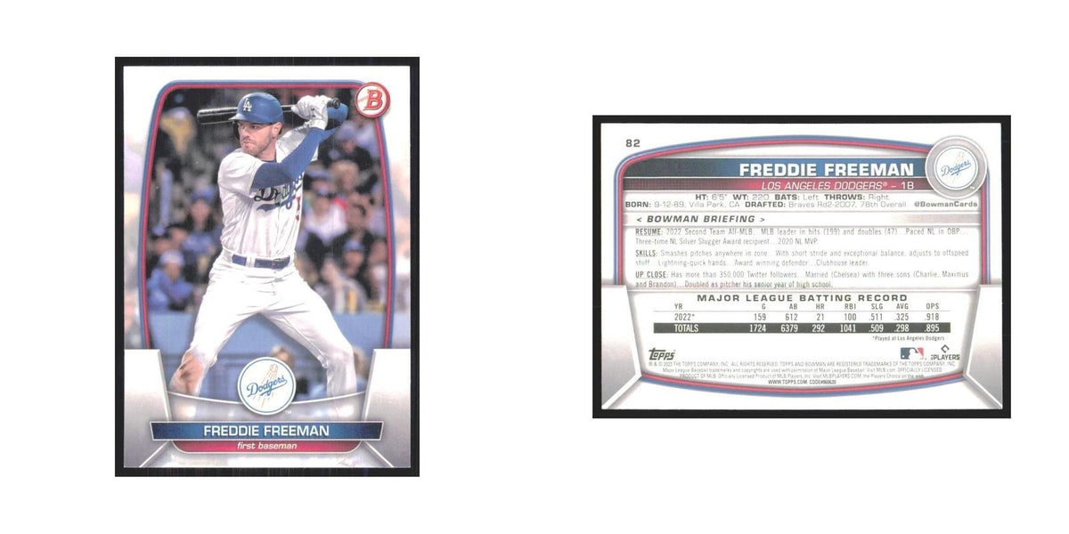 2023 Bowman Freddie Freeman Dodgers #82