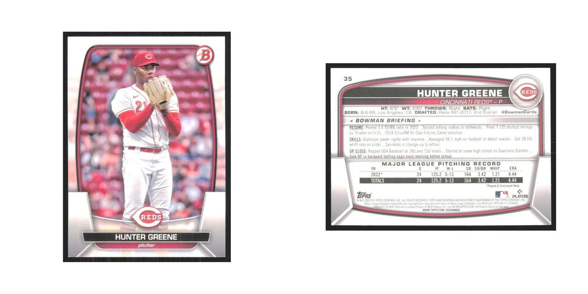 2023 Bowman Hunter Greene Reds #35