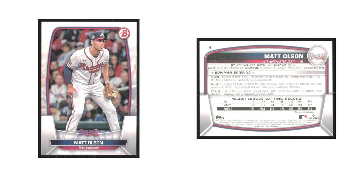 2023 Bowman Matt Olson Braves #4