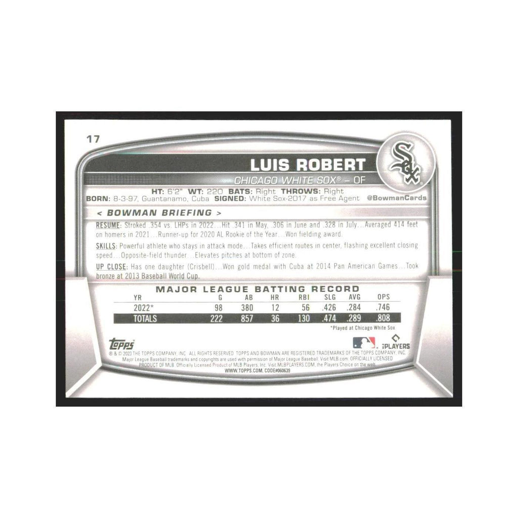 2023 Bowman Luis Robert White Sox #17