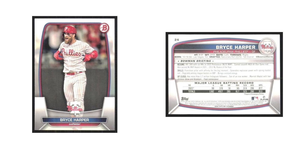 2023 Bowman Bryce Harper Phillies #24